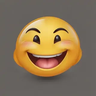 transparent laughing emoji