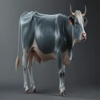 transparent cow