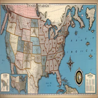 map of united states of america