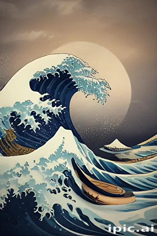 great wave wallpaper