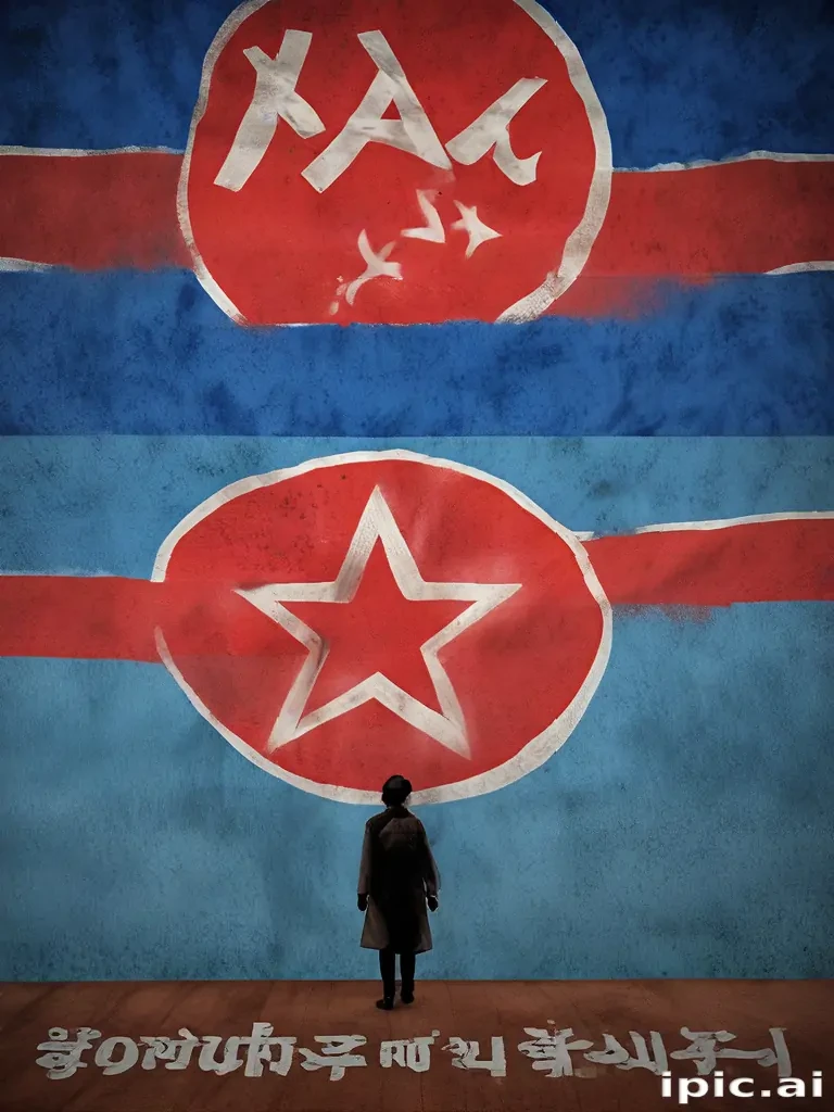 north korea flag