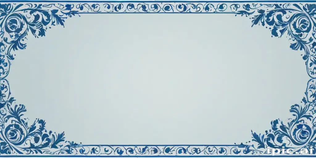 blue border design