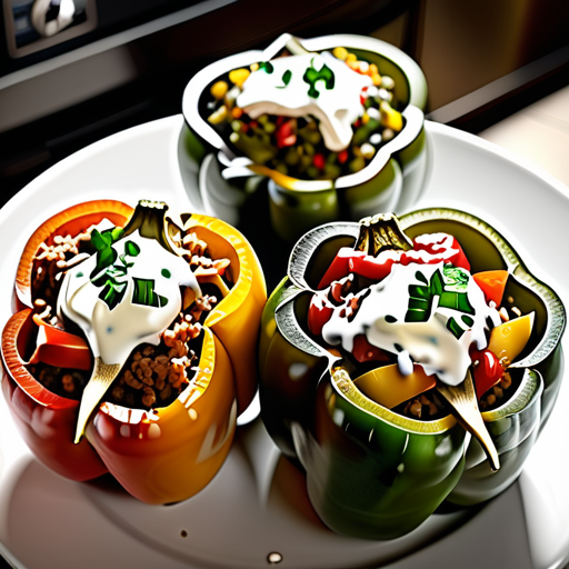 what goes good with stuffed bell peppers