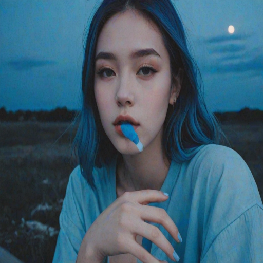 blue aesthetic photos