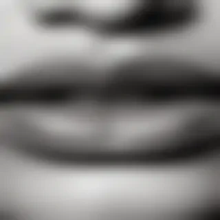 lips black and white clipart