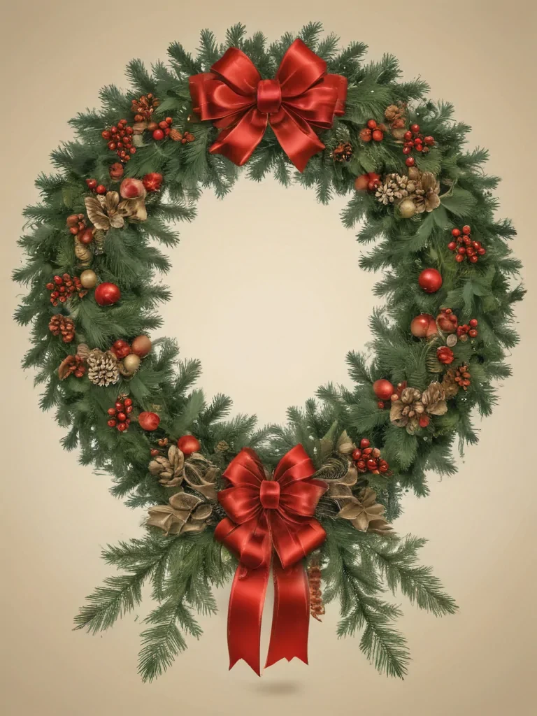 christmas wreath clip art