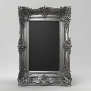 silver frame png