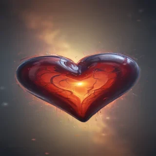 blurred heart