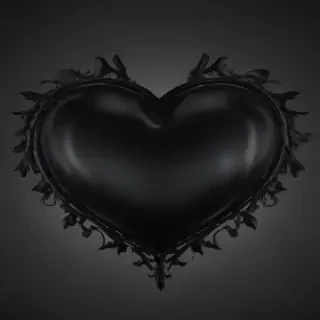 black heart aesthetic