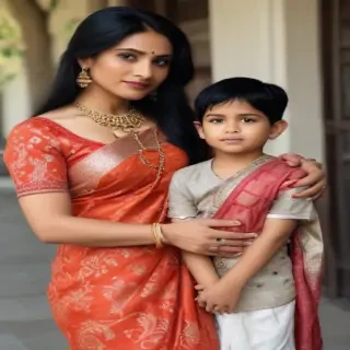 indian mom and son