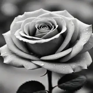 black and white rose background