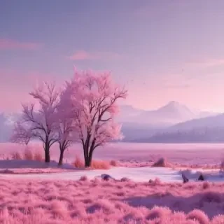 pink winter background