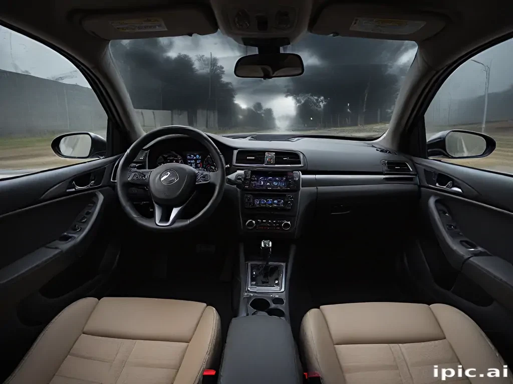 inside car background