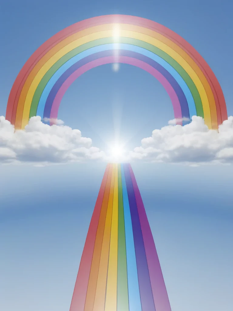 rainbow back round