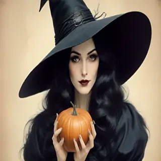 vintage witch art