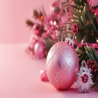 pink christmas desktop wallpaper