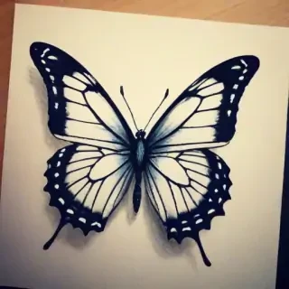 picture of butterfly drawing