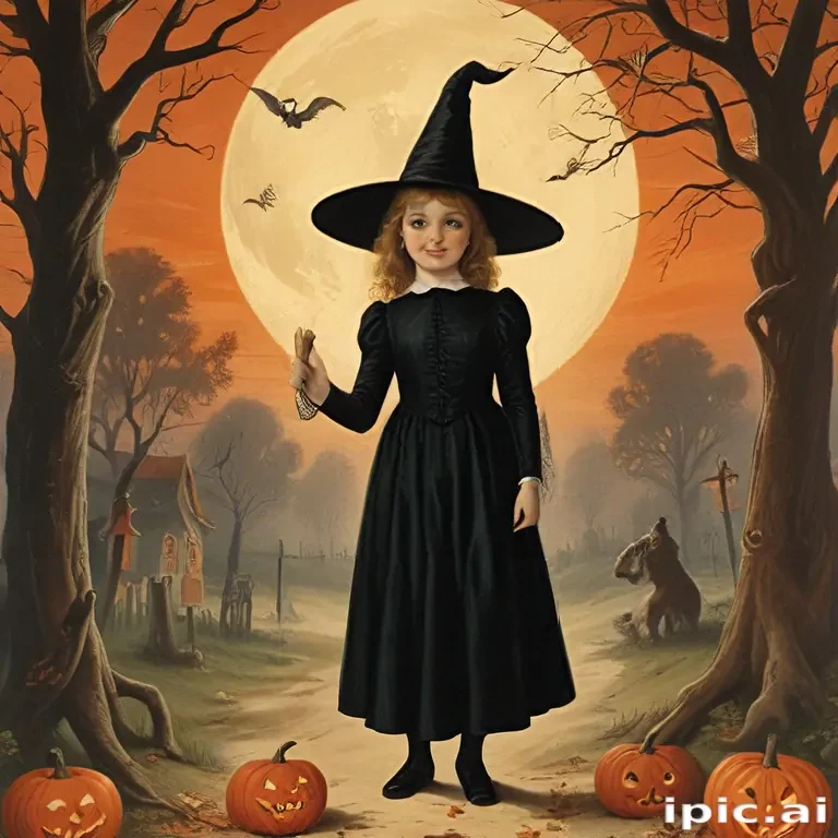 public domain vintage halloween art