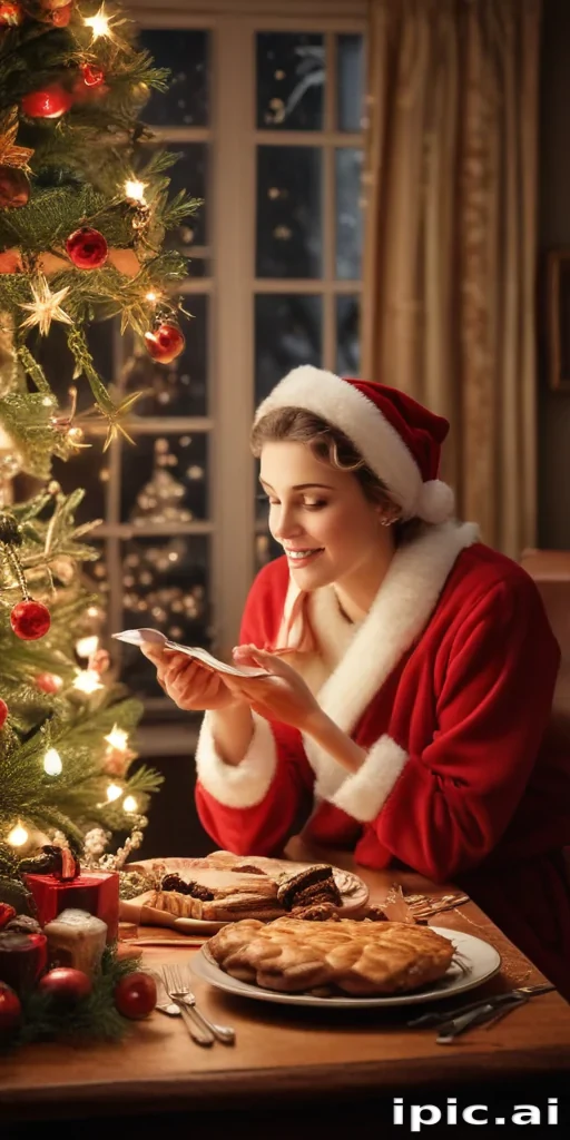 retro christmas image