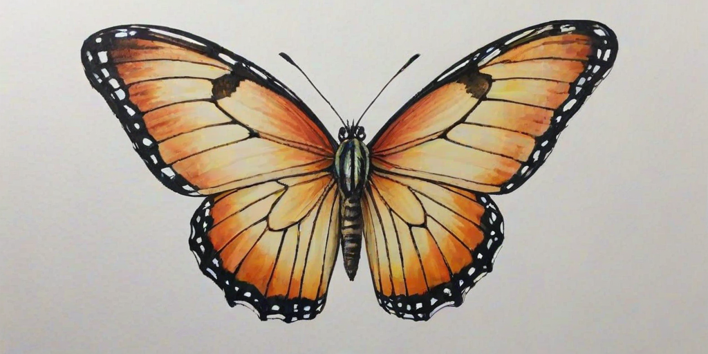butterfly drawling