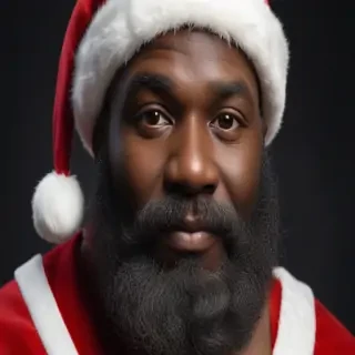 black santa png