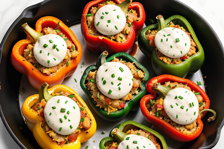 stuffed bell peppers without rice