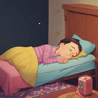 sleeping in cartoons