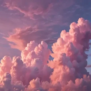 aesthetic pink clouds