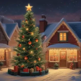 vintage christmas illustration