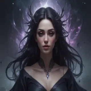 beautiful dark witch fantasy art