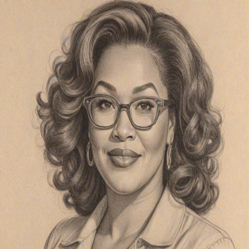 Exquisite Kym Whitley, pencil sketch, portrait of Appealing woman 1952s in glasses, hair style beatnik, outline, clear lines, fine lines, 8k
