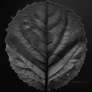 leaf images black and white