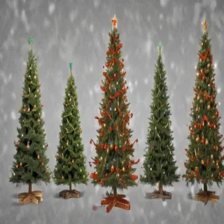christmas trees transparent background