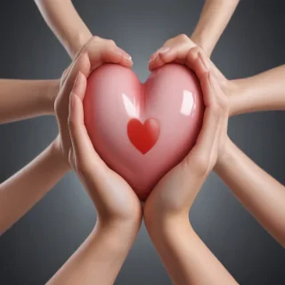 heart hands clipart