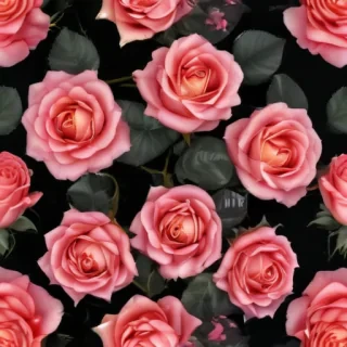 rose wallpaper black