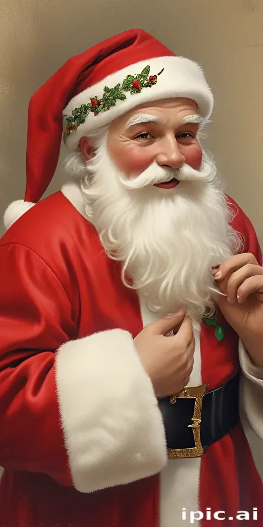 images of vintage santa