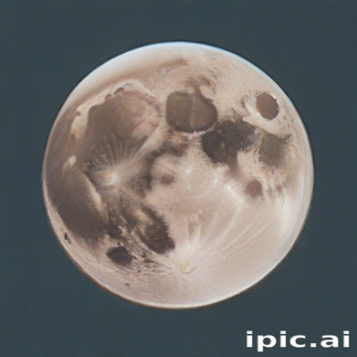 A Stunning Close-Up of the Moon Showcasing Its Unique Surface Features.