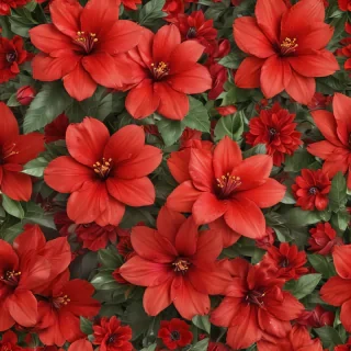 flower background red