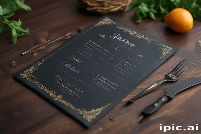 menu mockup free