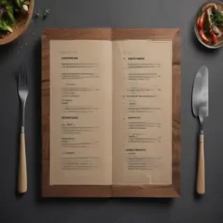 restaurant menu mockup free