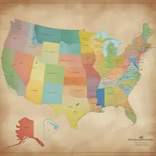 map of the us states
