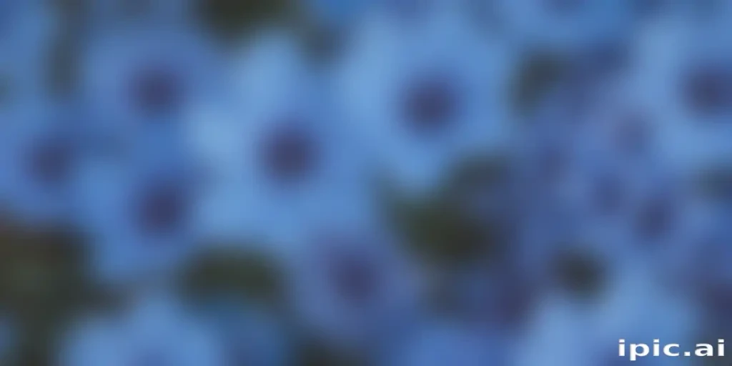 blue flowers aesthetic
