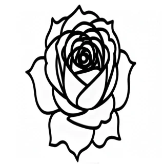 rose outline