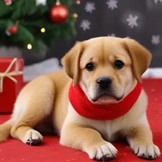 christmas wallpaper dog