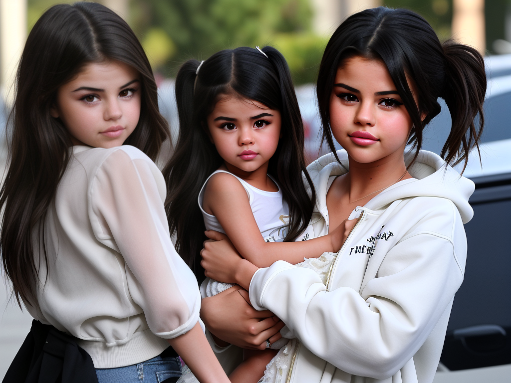 selena gomez sister and north west