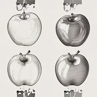 drawings of apples