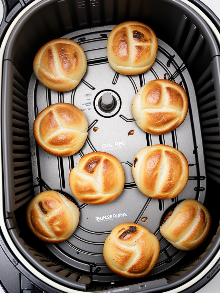 toasted buns in air fryer