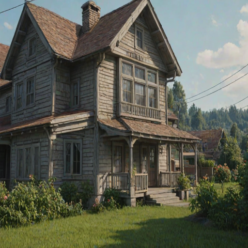 background of the house
