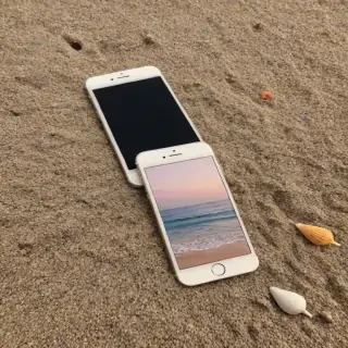 iphone beach