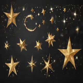 glittering stars png